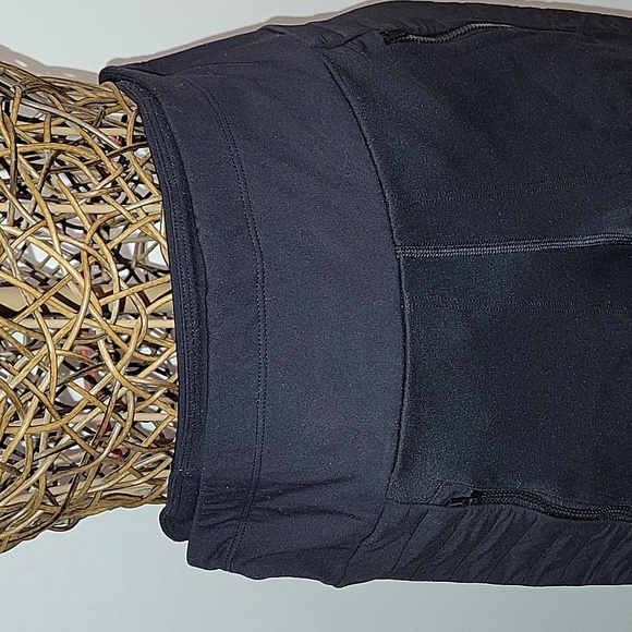 Athleta Peak Hybrid Fleece lined 3 pocket tights womens size M - Picture 2 of 11